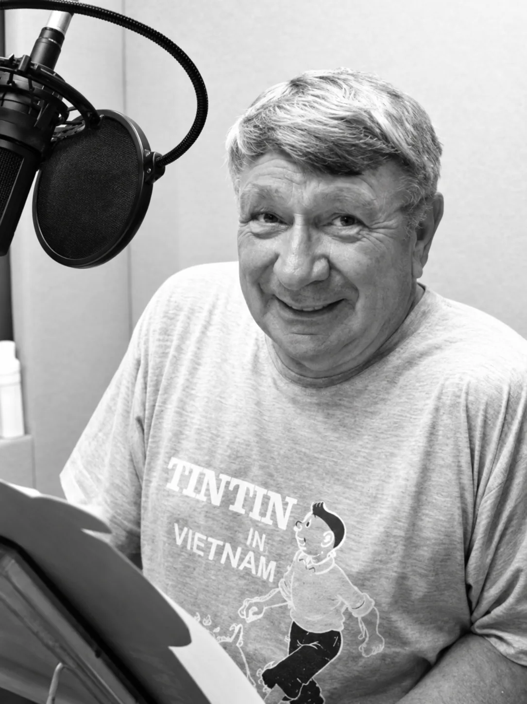 Jim Haynes in the studio